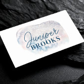 QR-Code für mattiert Blue Glitzer Social Media Visitenkarte