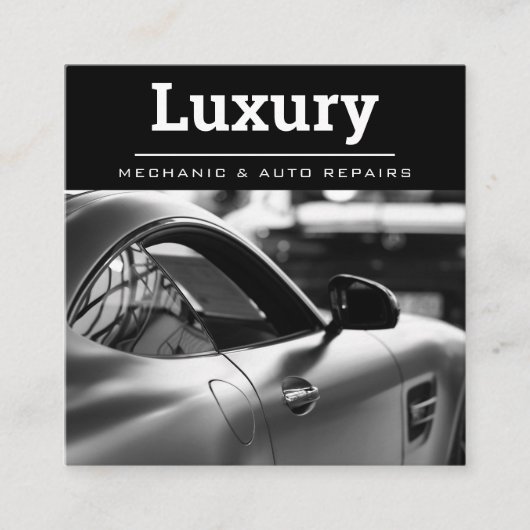 QR-Code für Mechanik zur Reparatur von beruflichem Quadratische Visitenkarte (Vorderseite)