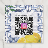 QR-Code für mediterrane Bliss Business Packages Geschenkanhänger (Rückseite)