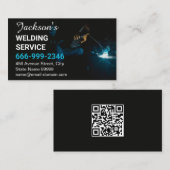 QR-Code für Metallschweißfabrikatoren Visitenkarte (Vorne/Hinten)