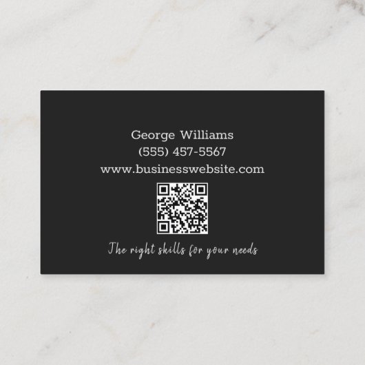 QR-Code für Metallschweißfabrikatoren Visitenkarte (Rückseite)