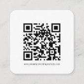 QR-Code für Miniformat-Kalligraphie, Farbhochzeite Begleitkarte (Rückseite)