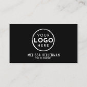 QR-Code für Minimalistische, Berufliche und schwar Visitenkarte (Vorderseite)