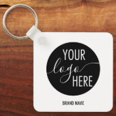 QR-Code für Minimalistische Berufliche Unternehmen Schlüsselanhänger (Vorderseite)