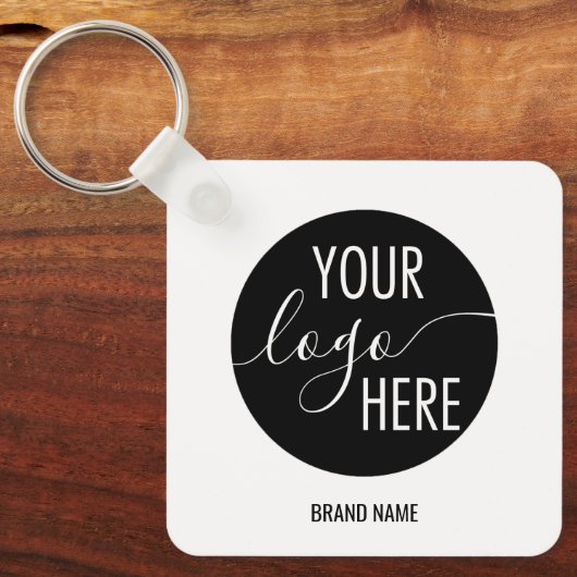 QR-Code für Minimalistische Berufliche Unternehmen Schlüsselanhänger (Vorderseite)