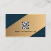 QR-Code für Minimalistische Berufliche Unternehmen Visitenkarte (Rückseite)