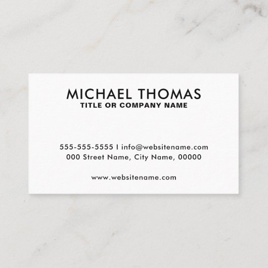 QR-Code für Minimalistische Berufliche Unternehmen Visitenkarte (Rückseite)