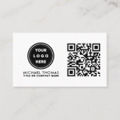 QR-Code für Minimalistische Berufliche Unternehmen Visitenkarte (Vorderseite)