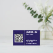 QR-Code für Minimalistische Berufliche Unternehmen Visitenkarte (Stehend Vorderseite)