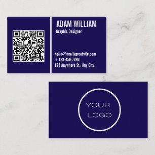 QR-Code für Minimalistische Berufliche Unternehmen Visitenkarte