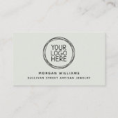 QR-Code für Minimalistische Großbuchstaben Visitenkarte (Rückseite)