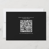 QR-Code für Minimalistische handgezeichnete schwar Save The Date (Rückseite)