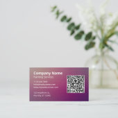 QR-Code für Minimalistische Lila Maler Visitenkarte (Stehend Vorderseite)