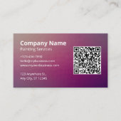 QR-Code für Minimalistische Lila Maler Visitenkarte (Vorderseite)
