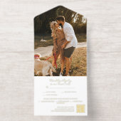 QR-Code für Minimalistische Monogram-Hochzeit-Foto All-in-One-Einladung (Innenseite)