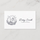 QR-Code für Minimalistische Reinigungsdienste Visitenkarte (Vorderseite)