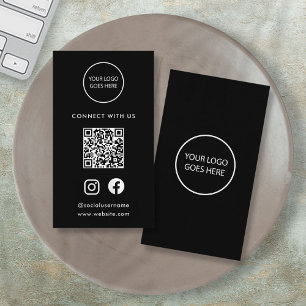 QR-Code für Minimalistische soziale Medien Visitenkarte