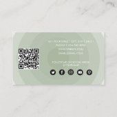 QR-Code für Minimalistischen Schaltkreisabweichung Visitenkarte (Rückseite)