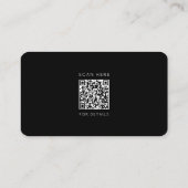 QR-Code für Minimalistischen Zivilen Engineer Visitenkarte (Rückseite)