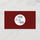 QR-Code für Minimalistisches Berufliches Rotes Unt Visitenkarte (Vorderseite)