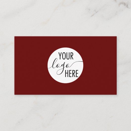 QR-Code für Minimalistisches Berufliches Rotes Unt Visitenkarte (Vorderseite)