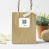 QR-Code für Minimalistisches Berufliches Salon-Log Quadratischer Aufkleber