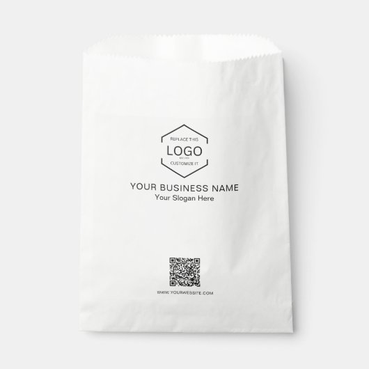 QR-Code für Minimalistisches Business Geschenktütchen (Vorderseite)