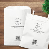 QR-Code für Minimalistisches Business Geschenktütchen