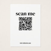 QR-Code für Minimalistisches, einfaches Business (Rückseite)