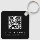QR-Code für Minimalistisches Geschäft Schlüsselanhänger (Rückseite)
