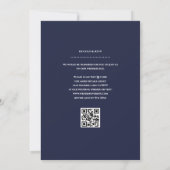 QR-Code für Minimalistisches Hochzeitdatum Einladung (Rückseite)