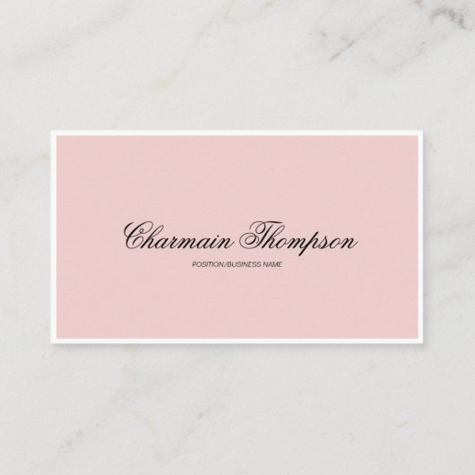 QR-Code für Minimalistisches Rosa Visitenkarte (Rückseite)