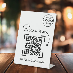 QR-Code für Minimalistisches Scan-Me-Menü im Busin Sockelschild