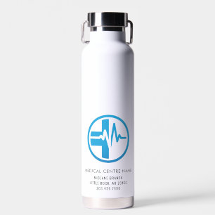 QR-Code für Mitarbeiter des medizinischen Zentrums Trinkflasche