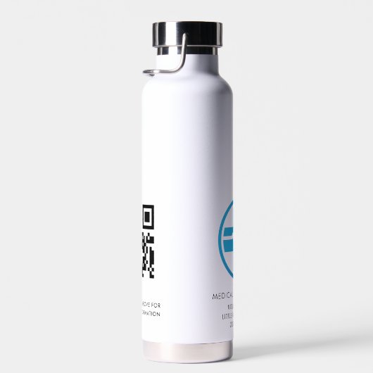 QR-Code für Mitarbeiter des medizinischen Zentrums Trinkflasche (Rechts)