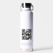 QR-Code für Mitarbeiter des medizinischen Zentrums Trinkflasche (Rückseite)