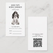 QR-Code für mobiles Tier Terminkarte (Vorne/Hinten)