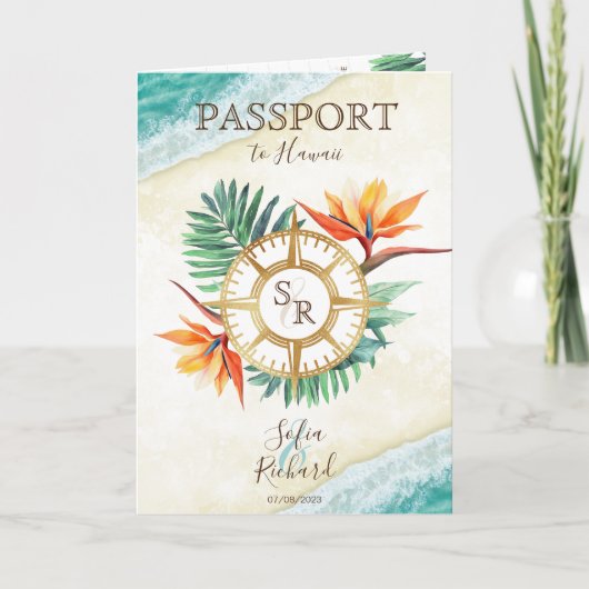 QR-Code für moderne Beach Hochzeit in Urlaubsort Einladung (Vorderseite)