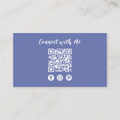 QR-Code für moderne Berufliche Social Media Visitenkarte (Rückseite)
