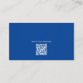 QR-Code für moderne Blue Social Media Visitenkarte (Rückseite)