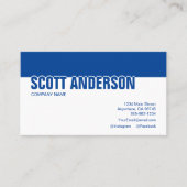 QR-Code für moderne Blue Social Media Visitenkarte (Vorderseite)