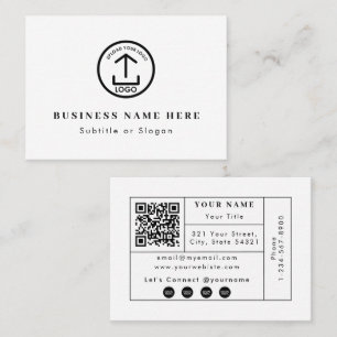 QR-Code für moderne Business-Logos Kontakt Soziale Visitenkarte