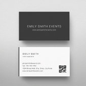 QR-Code für moderne Farbblöcke Visitenkarte