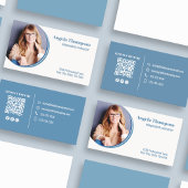QR-Code für moderne Foto Visitenkarte
