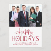 QR-Code für moderne Fotos Weihnachten im Unternehm (Vorderseite)