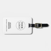 QR-Code für moderne Geschäftslogos Gepäckanhänger (Vorderseite horizontal)