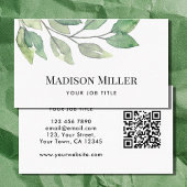 QR-Code für moderne Grünpflanzen Visitenkarte