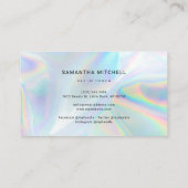 QR-Code für moderne Holographic Company Visitenkarte (Rückseite)