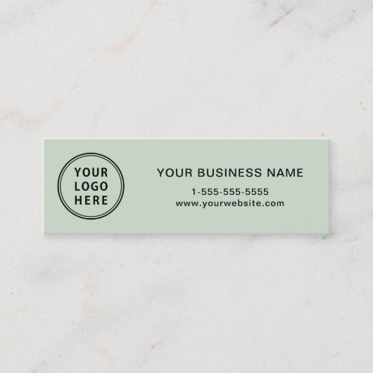 QR-Code für moderne Logos Mini Visitenkarte (Vorderseite)