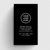 QR-Code für moderne Logos schwarz Visitenkarte